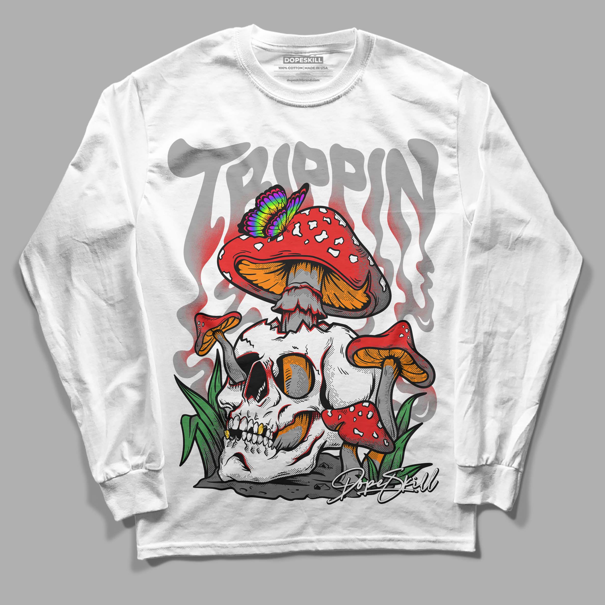 Grey Collection superstreetwear Long Sleeve T-Shirt Trippin Graphic