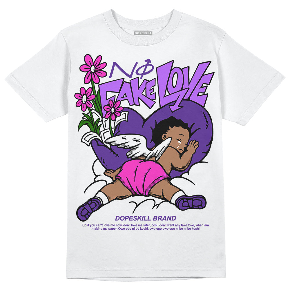 PURPLE Collection superstreetwear T-Shirt No Fake Love Graphic