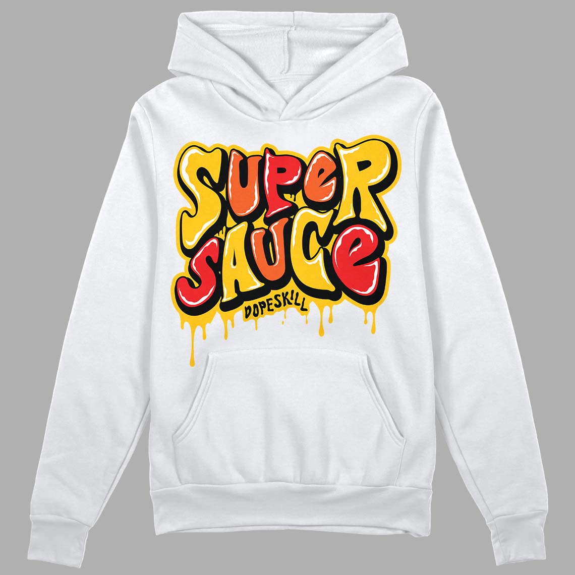 Yellow Collection superstreetwear Hoodie Sweatshirt Super Sauce Graphic