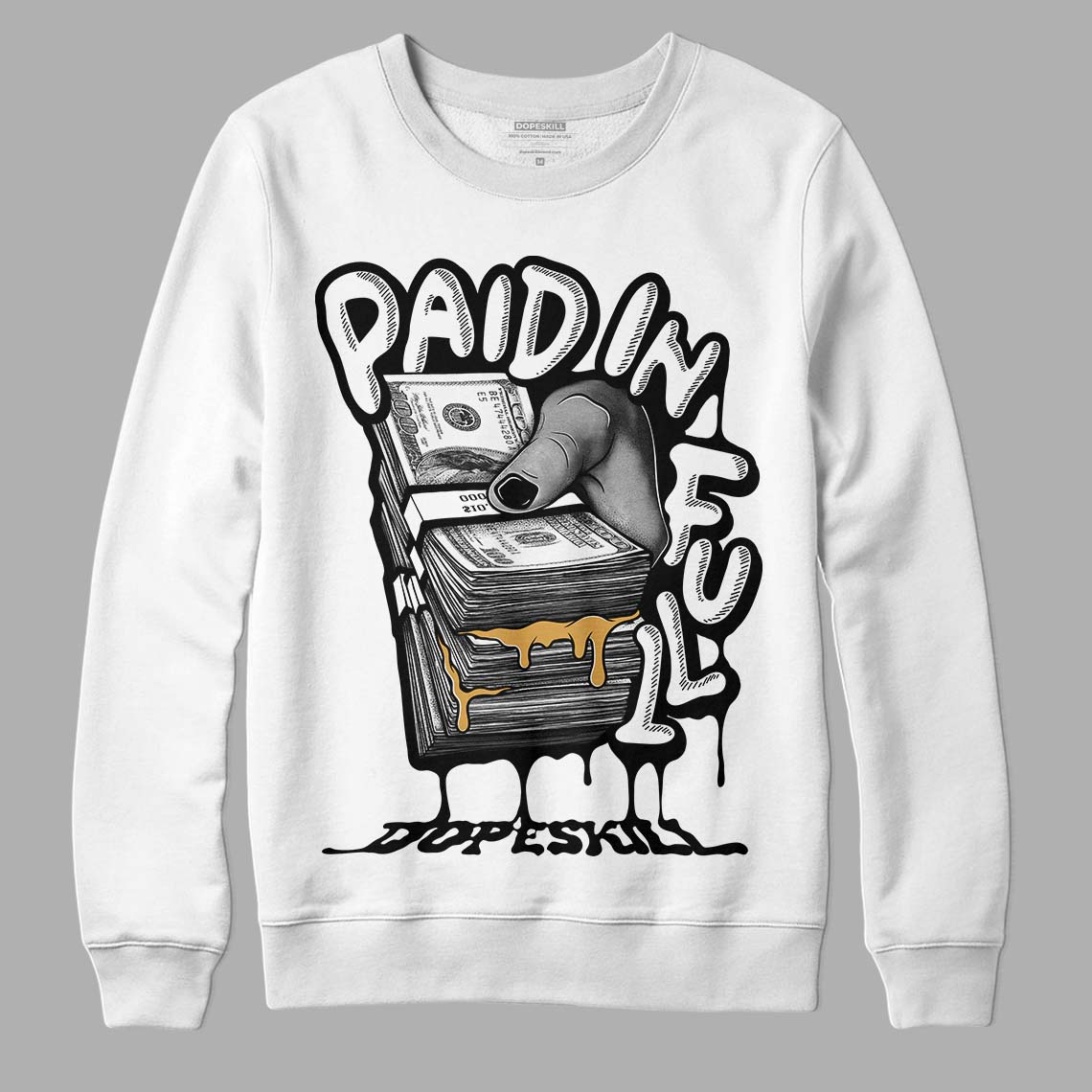Gratitude 11s superstreetwear Sweatshirt Paid In Full Graphic