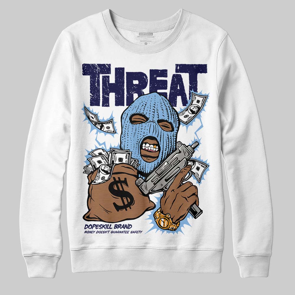 University Blue 6s superstreetwear Sweatshirt Under Threat Graphic