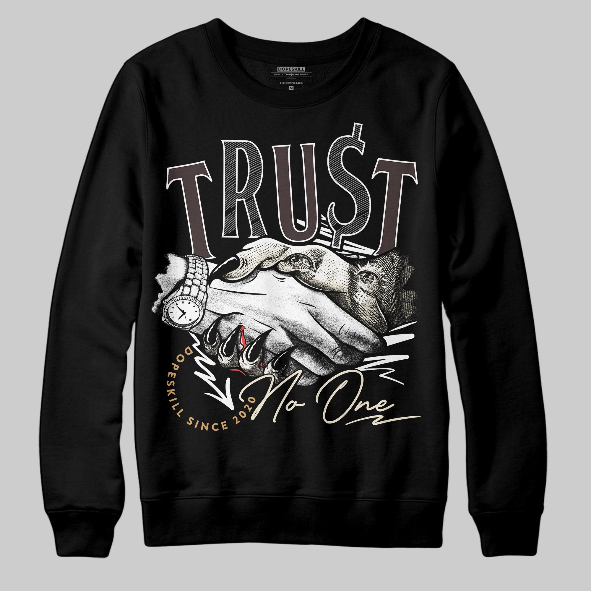 Earth 5s superstreetwear Sweatshirt Trust No One Graphic