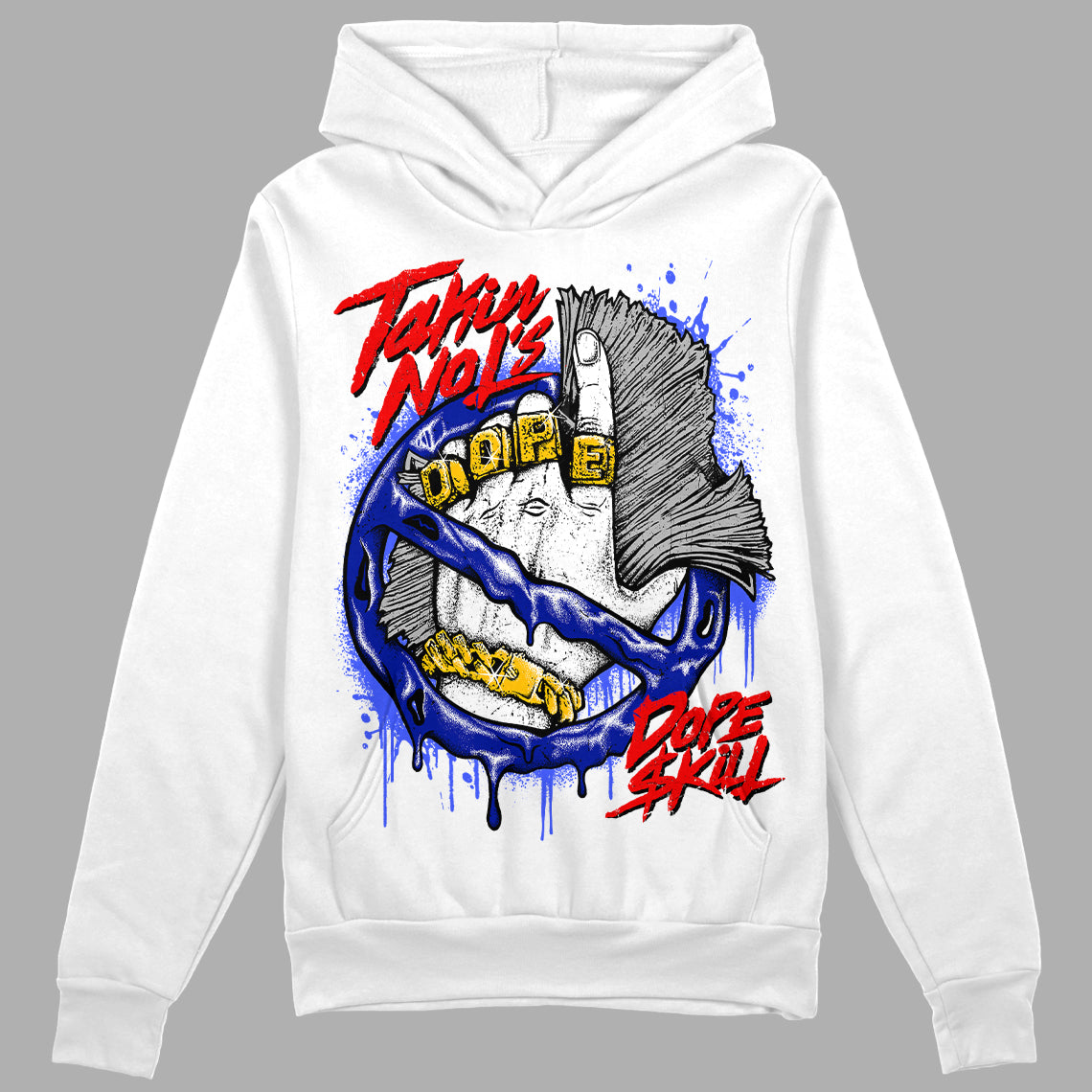 Racer Blue White Dunk Low superstreetwear Hoodie Sweatshirt Takin No L's Graphic