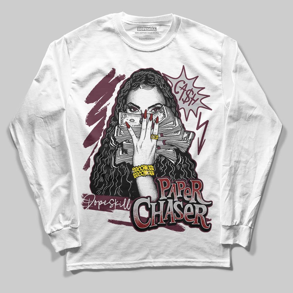 Burgundy 5s superstreetwear Long Sleeve T-Shirt NPC Graphic