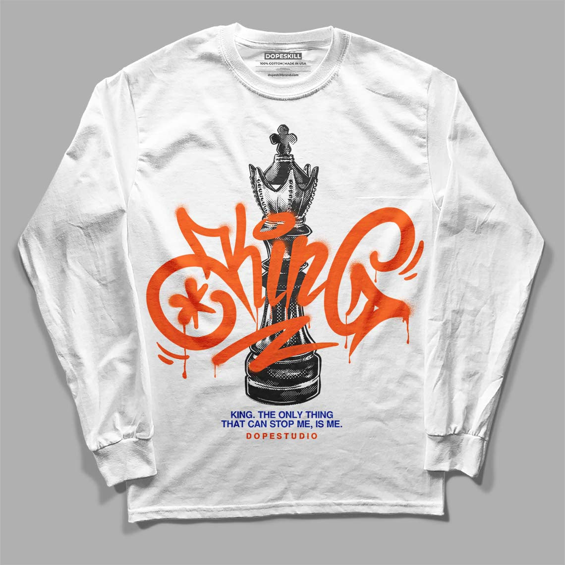 Dunk Low Futura Orange Blaze superstreetwear Long Sleeve T-Shirt King Chess Graphic