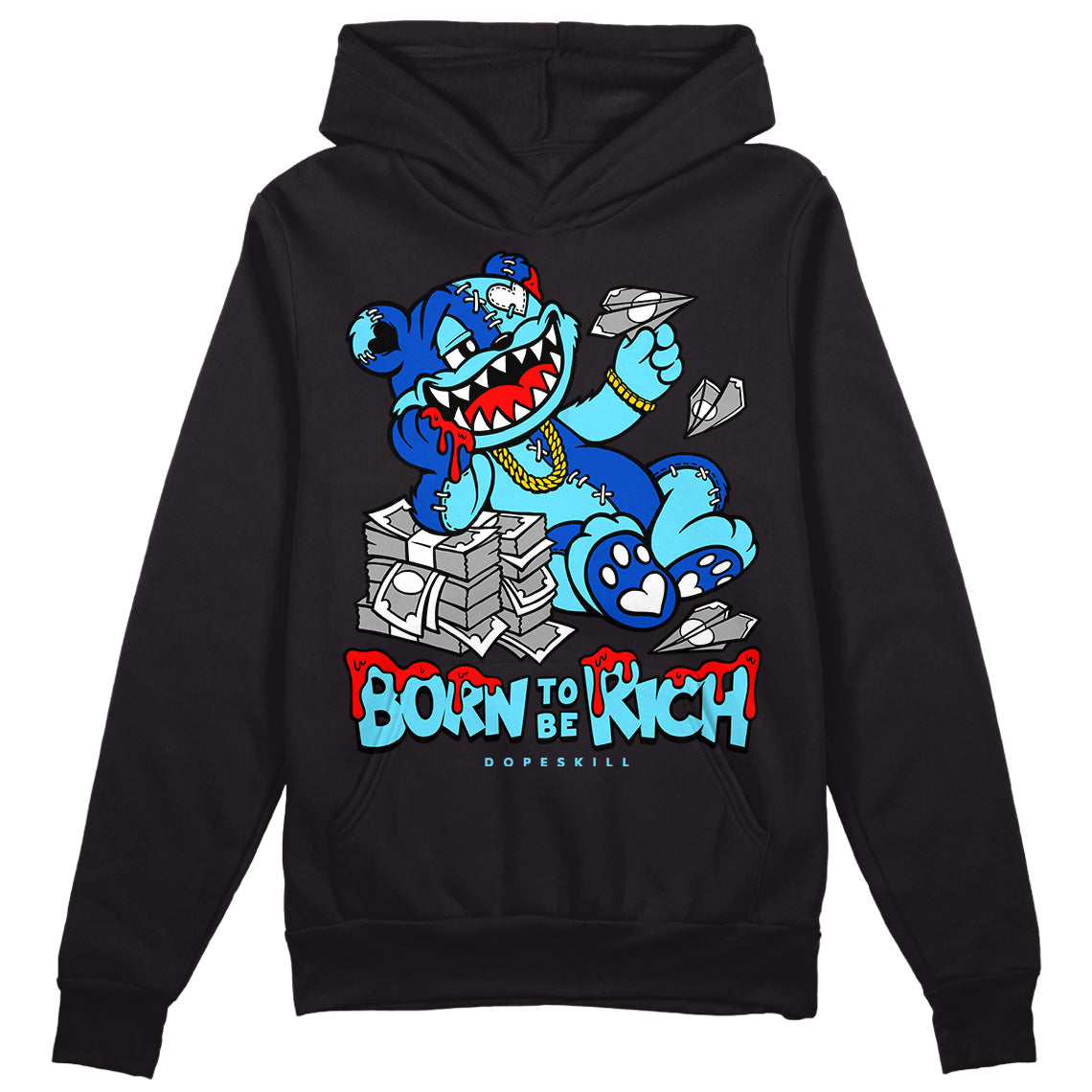 SB Dunk Argon superstreetwear Hoodie Sweatshirt Born To Be Rich Graphic