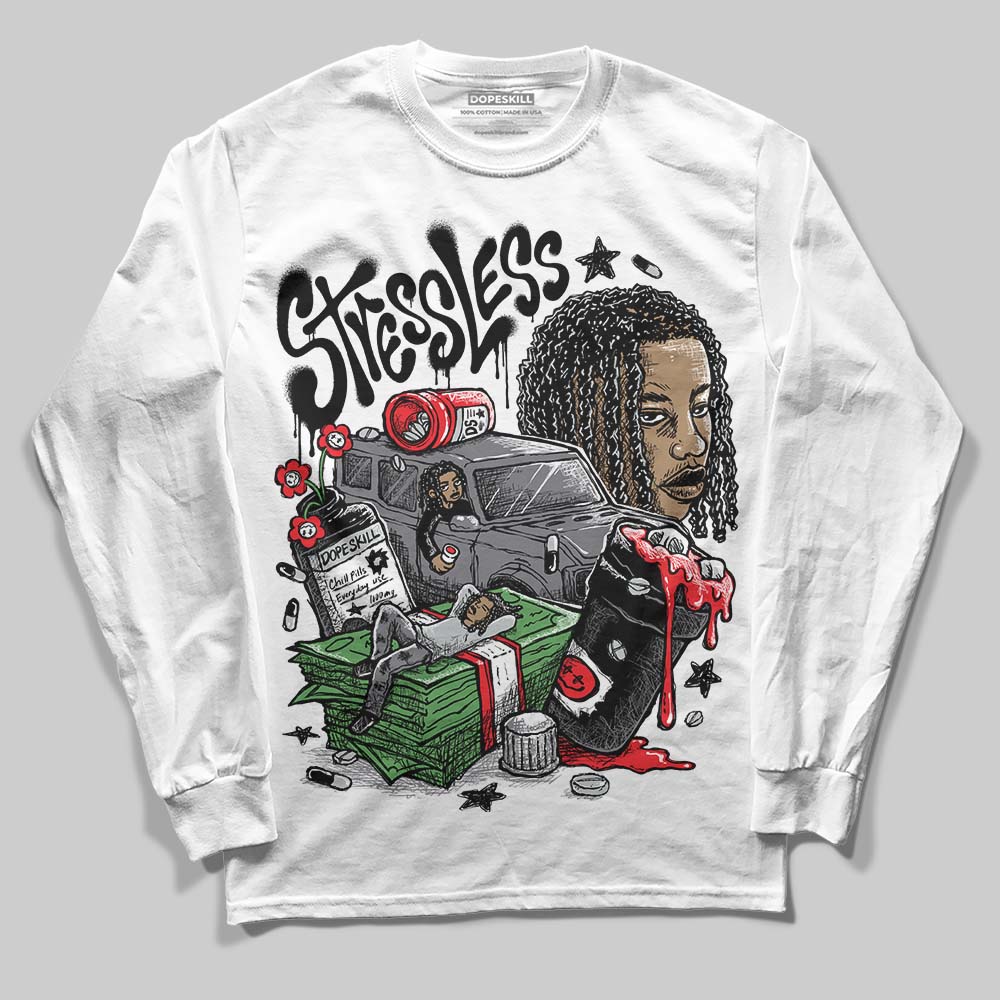 Fear 4s superstreetwear Long Sleeve T-Shirt Stressless Graphic