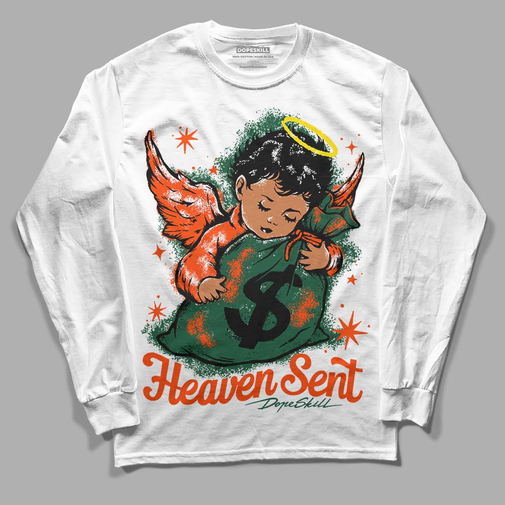 Dunk Team Dark Green Orange superstreetwear Long Sleeve T-Shirt Heaven Sent Graphic