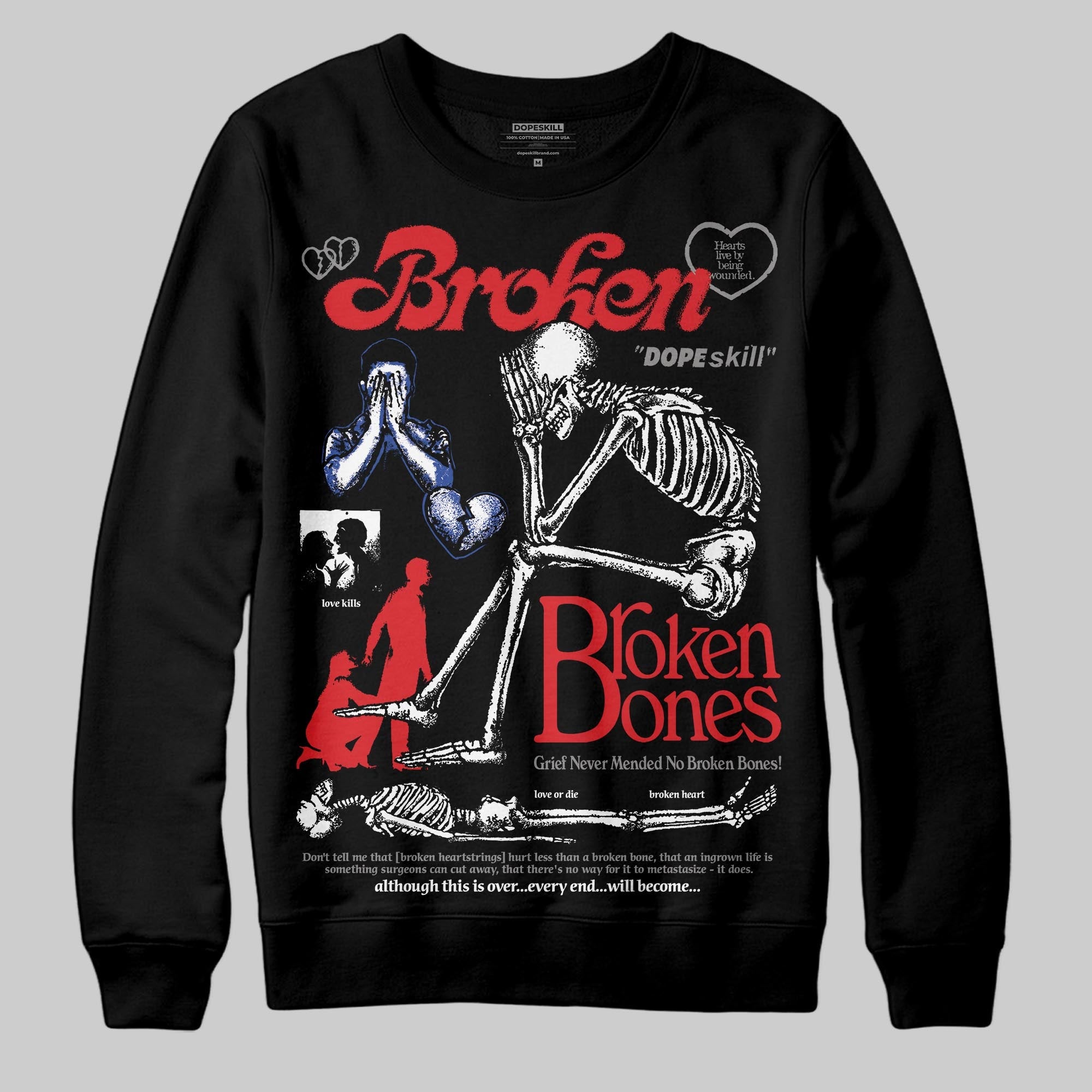 Seoul 2.0 3s superstreetwear Sweatshirt Broken Bones Graphic