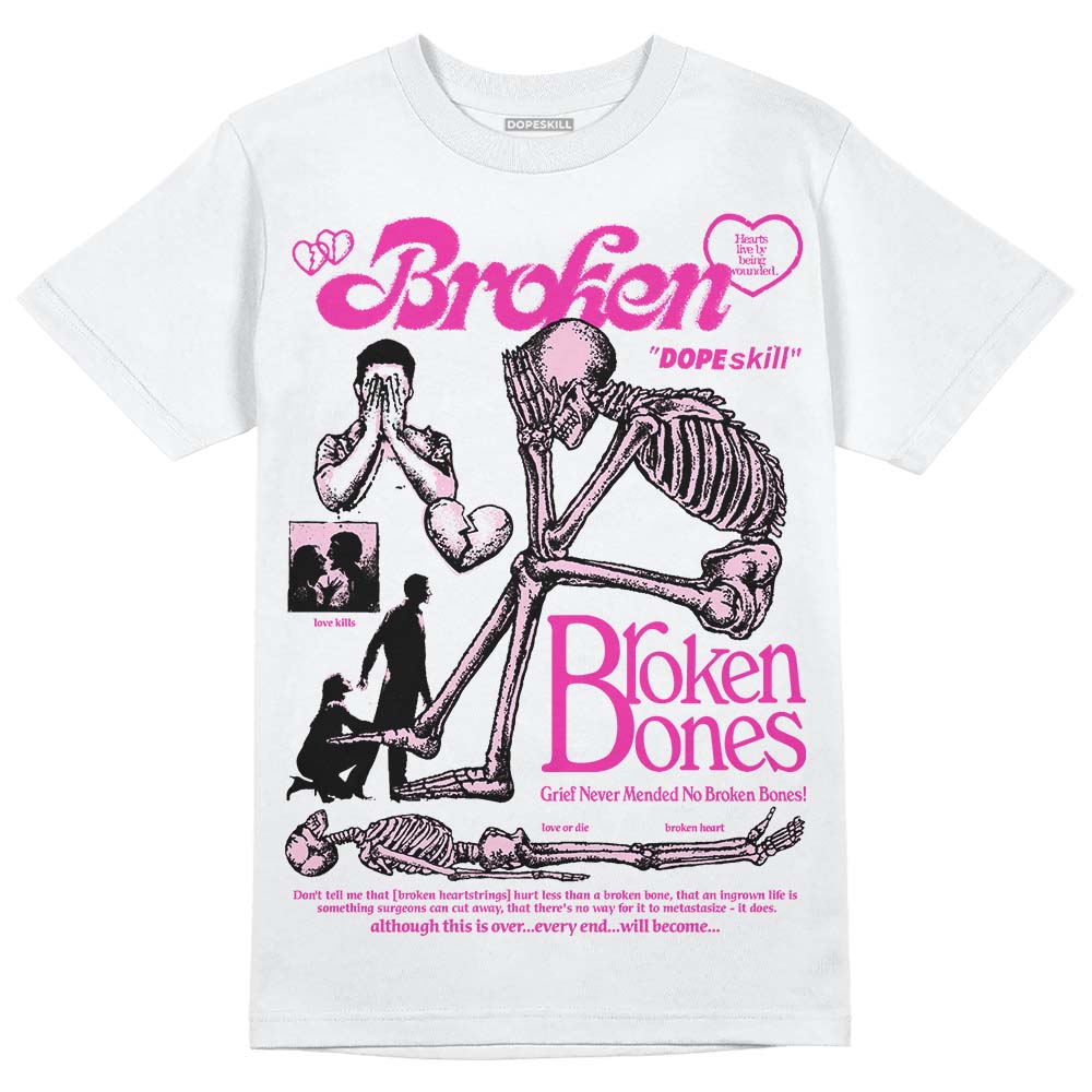 Triple Pink Dunk superstreetwear T-Shirt Broken Bones Graphic