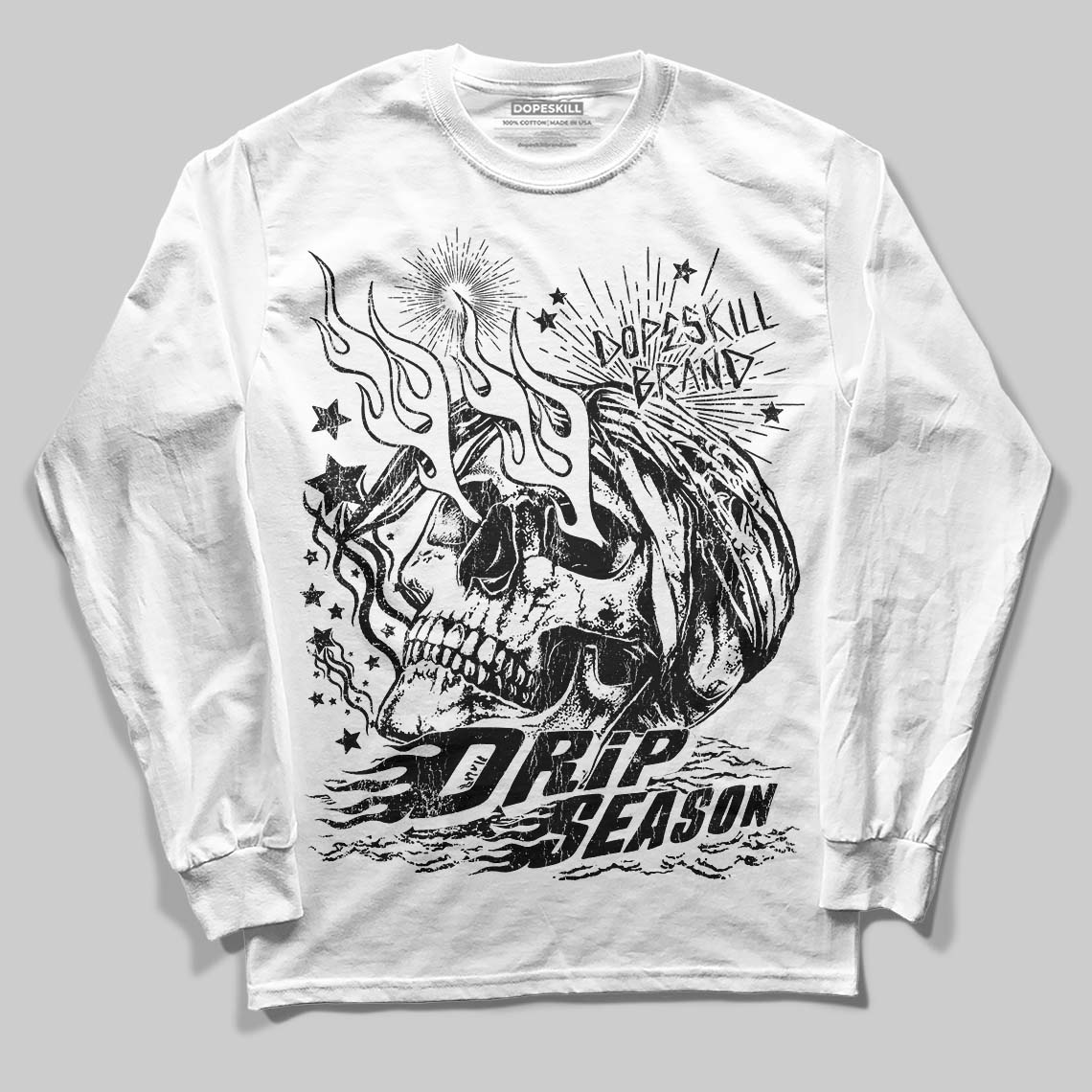 Dunk Panda White Black superstreetwear Long Sleeve T-Shirt Drip Season Graphic