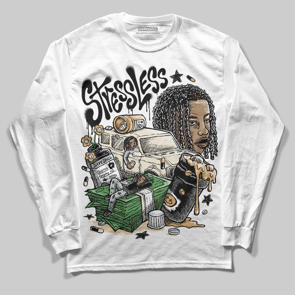Reverse Metallic 5s superstreetwear Long Sleeve T-Shirt Stressless Graphic