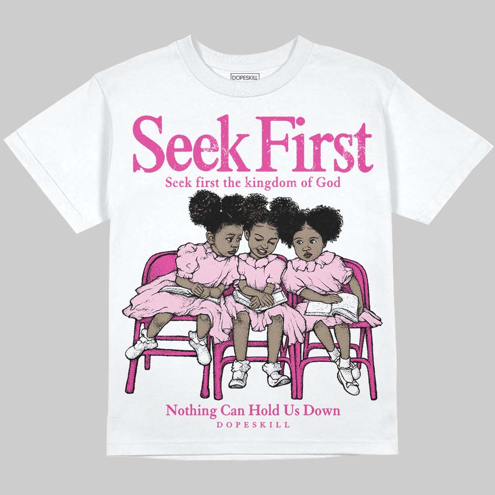 Triple Pink Dunk superstreetwear Oversize Print T-Shirt New Seek First Graphic