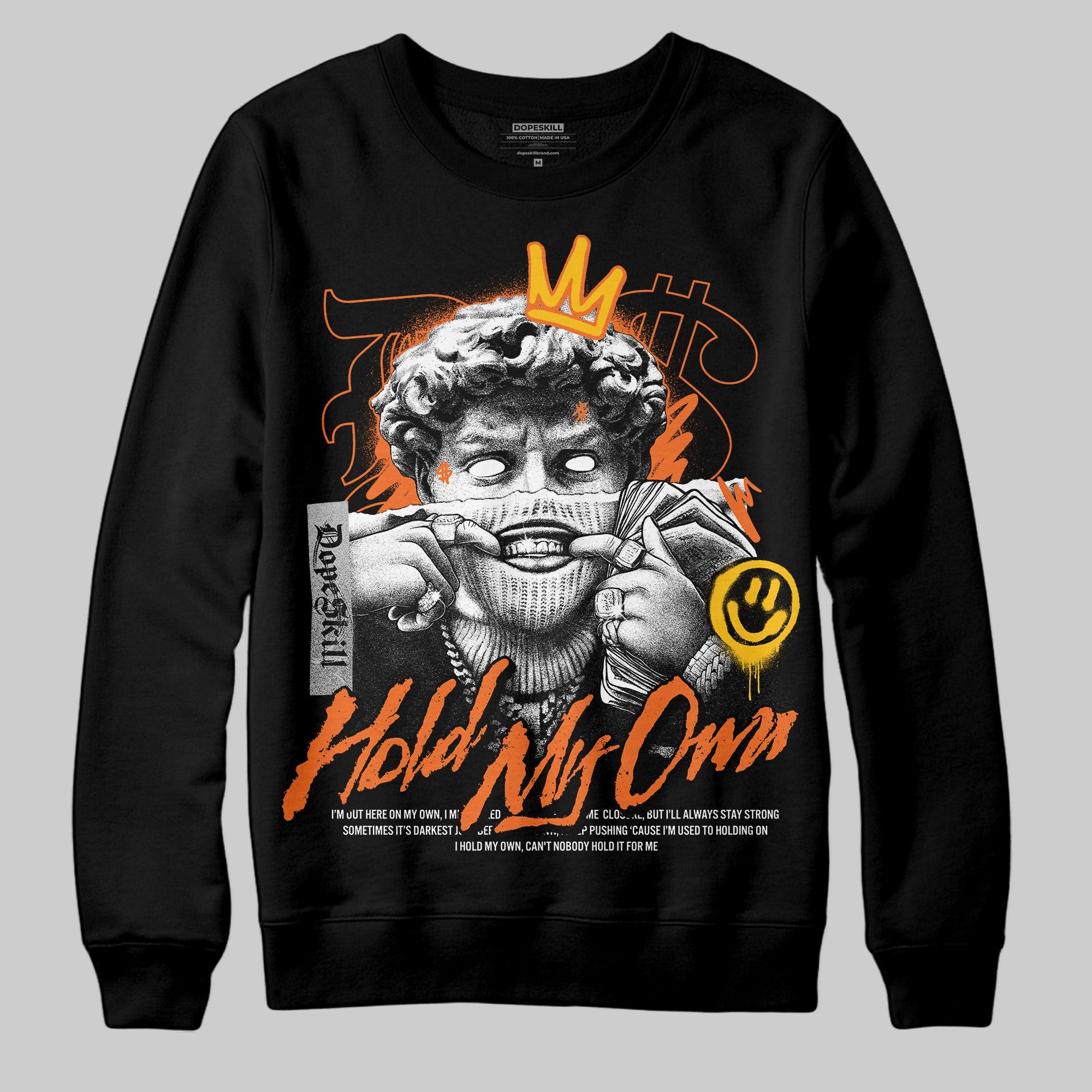 Orange Black White superstreetwear Sweatshirt In My Way Graphic