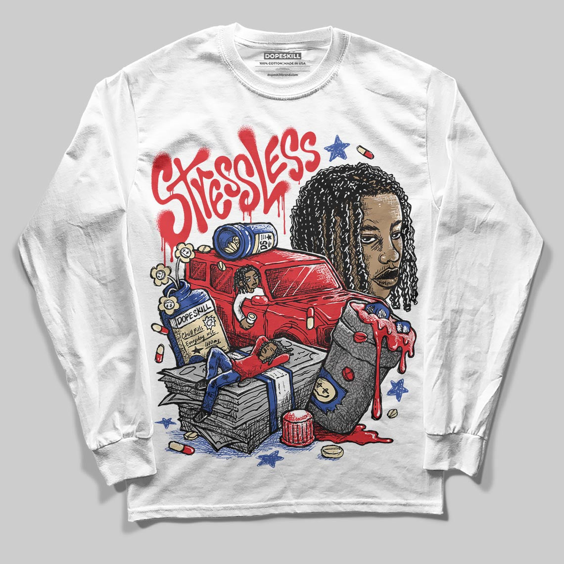 Seoul 2.0 3s superstreetwear Long Sleeve T-Shirt Stressless Graphic