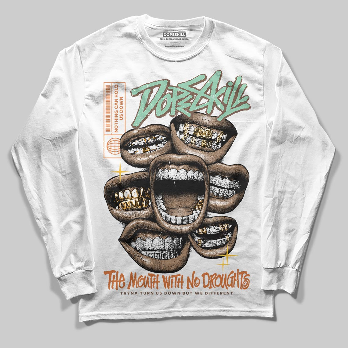 SB Dunk a??Rodeoa?? superstreetwear Long Sleeve T-Shirt The Mouth With No Droughts Graphic