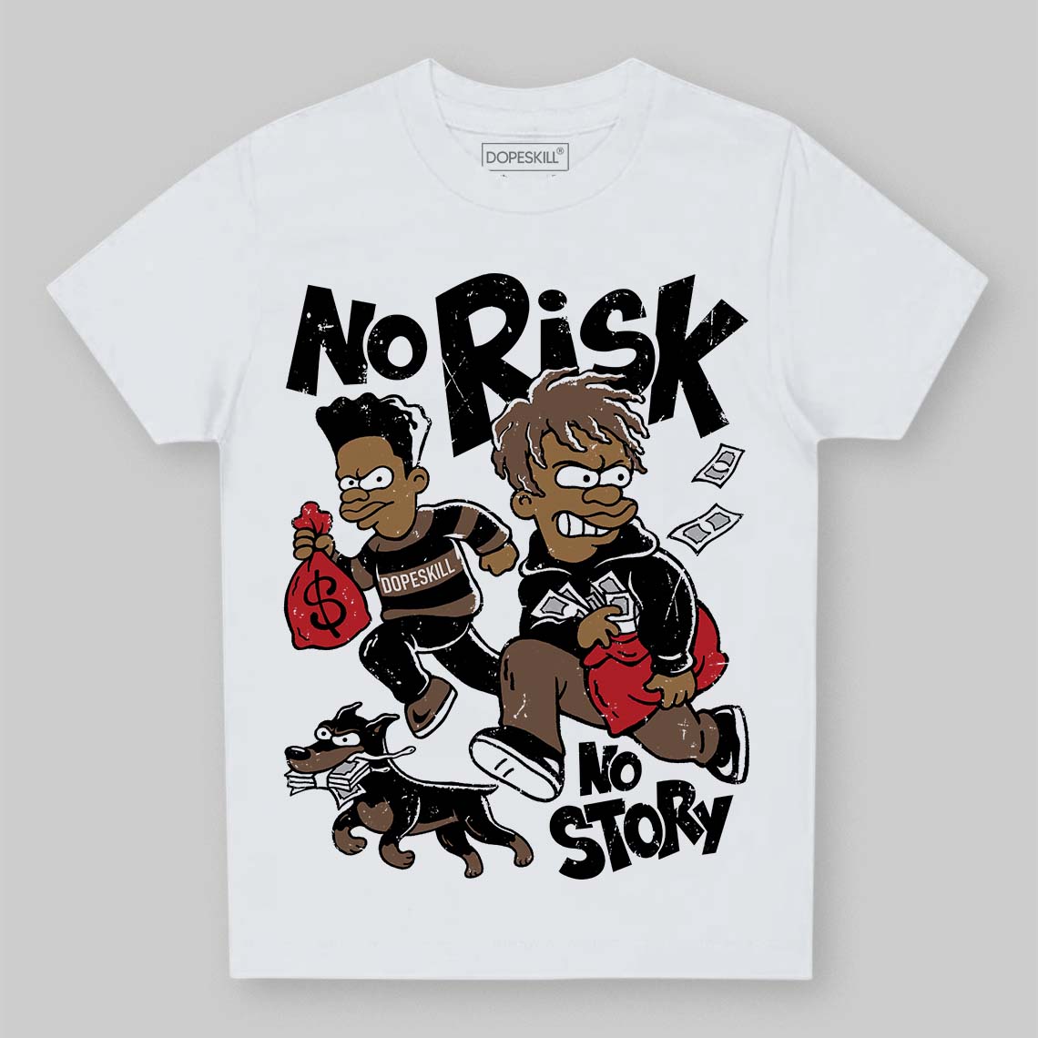 Olive 9s superstreetwear Toddler Kids T-shirt No Risk No Story Graphic