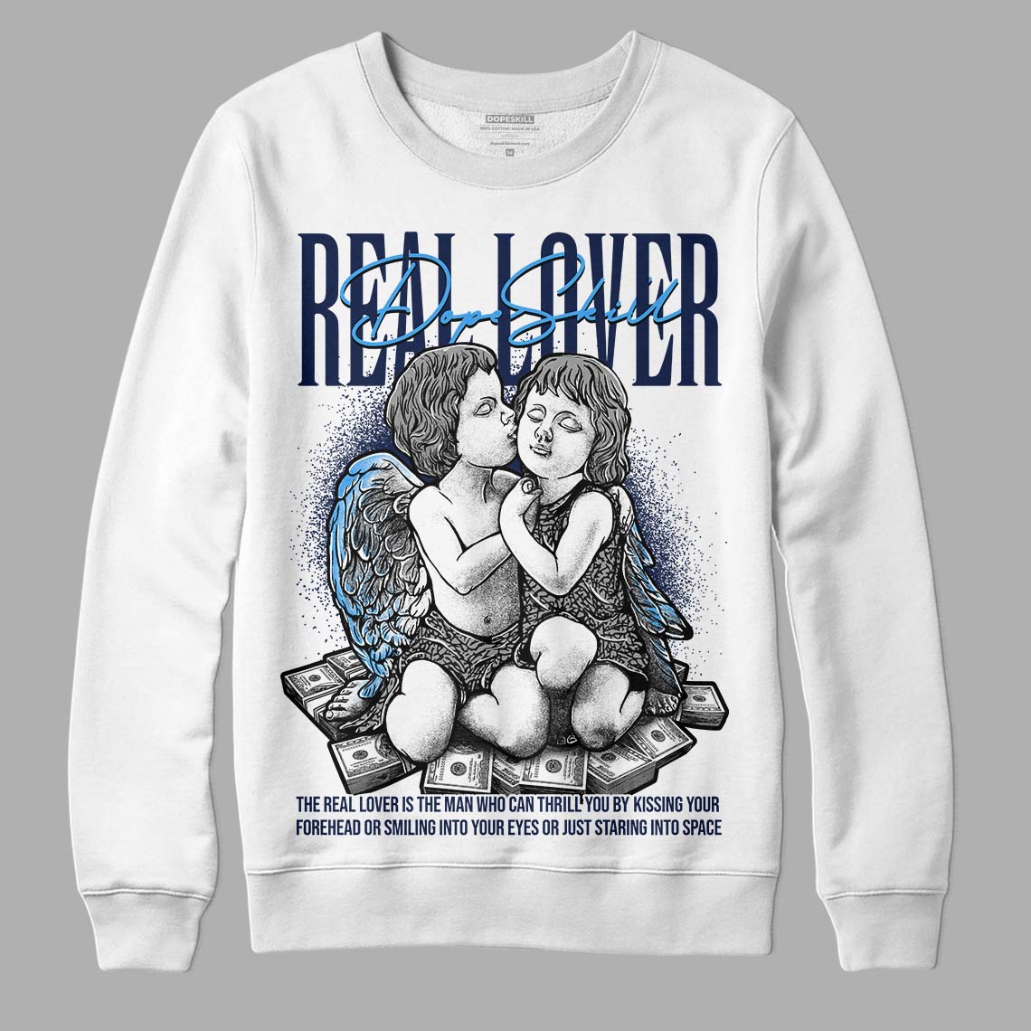 Midnight Navy 3s superstreetwear Sweatshirt Real Lover Graphic