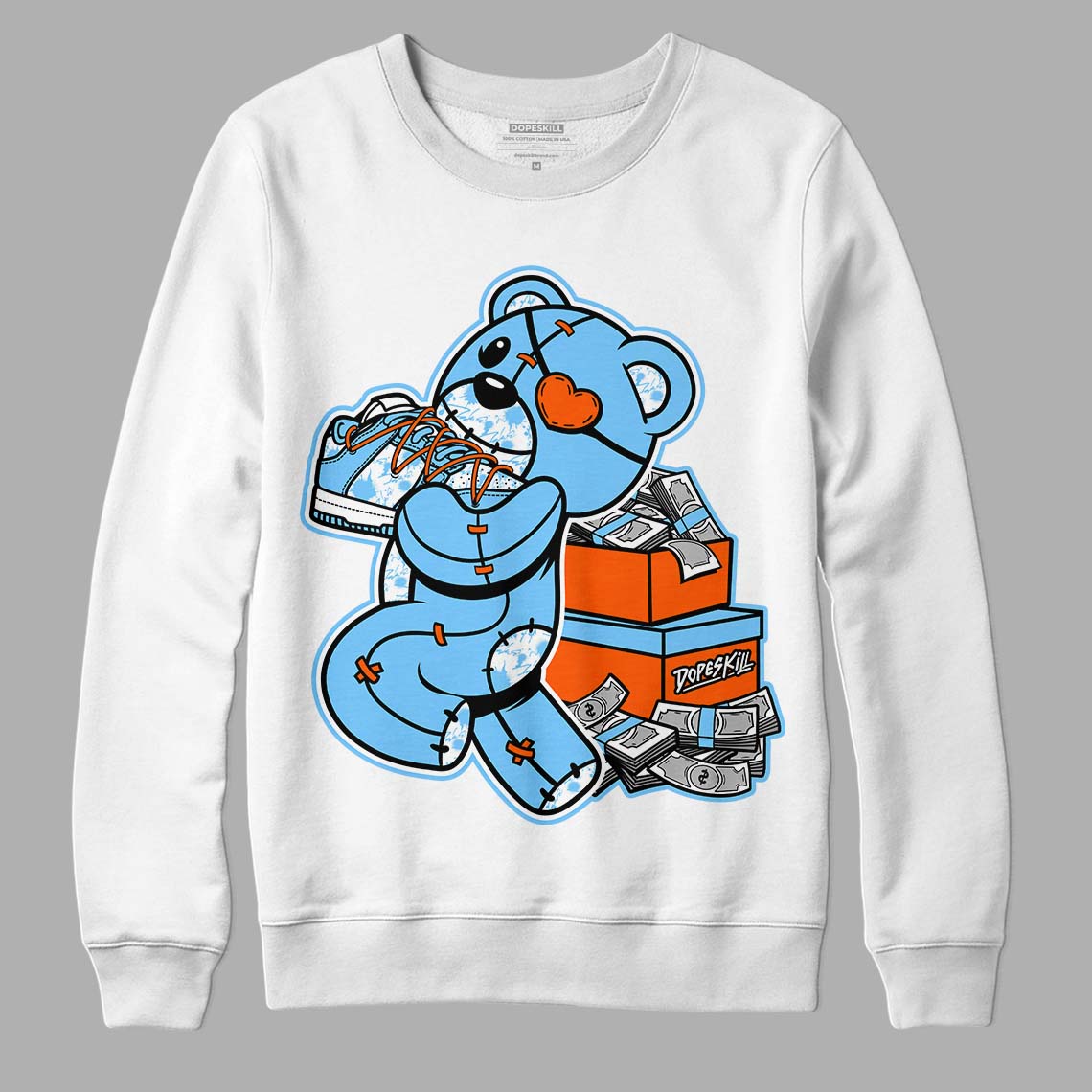 Dunk Low Futura University Blue superstreetwear Sweatshirt Bear Steals Sneaker Graphic