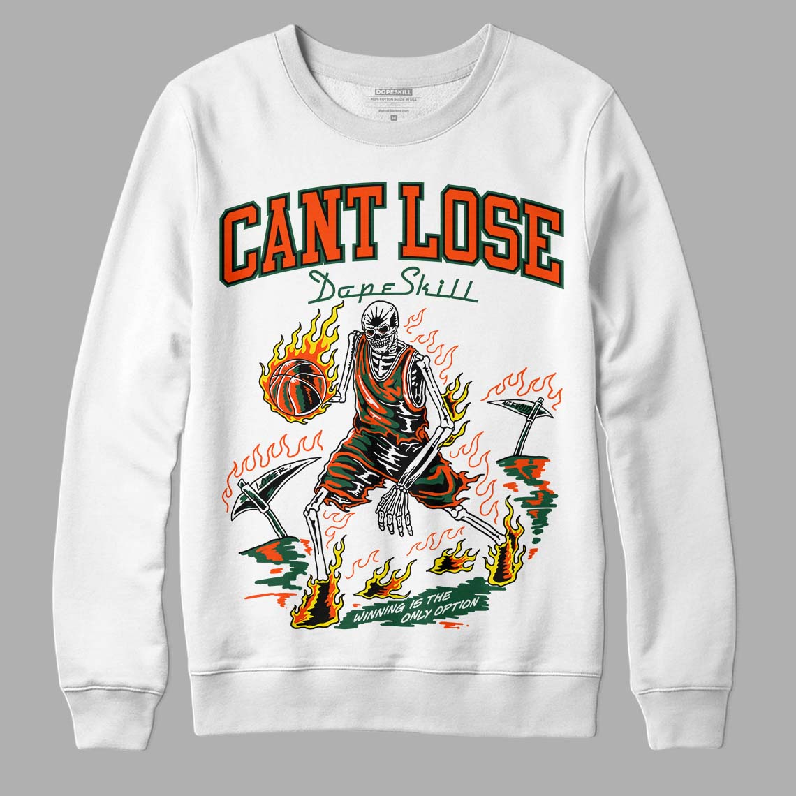 Dunk Low Team Dark Green Orange superstreetwear Sweatshirt Cant Lose Graphic