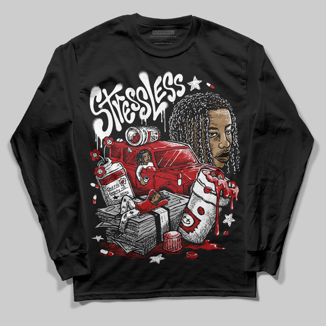 Black Toe Reimagined 1s superstreetwear Long Sleeve T-Shirt Stressless Graphic