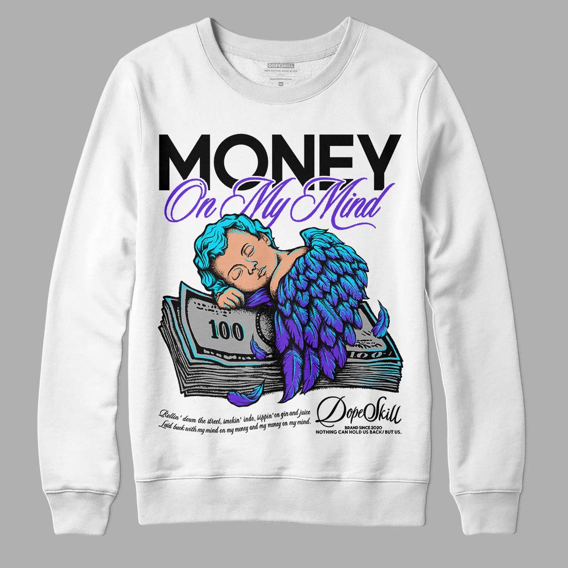 Aqua 6s superstreetwear Sweatshirt MOMM Graphic
