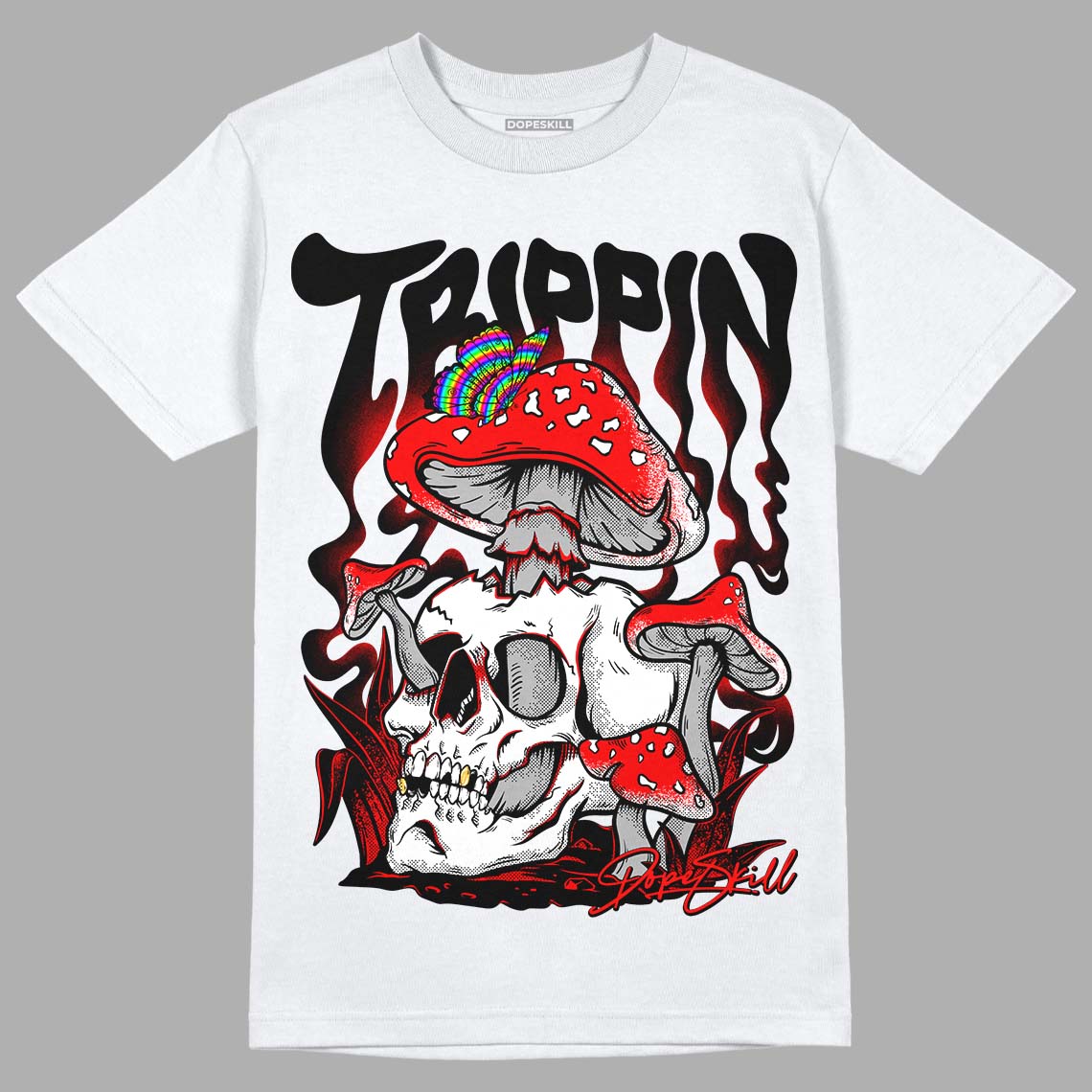 Red Thunder 4s superstreetwear T-Shirt Trippin Graphic