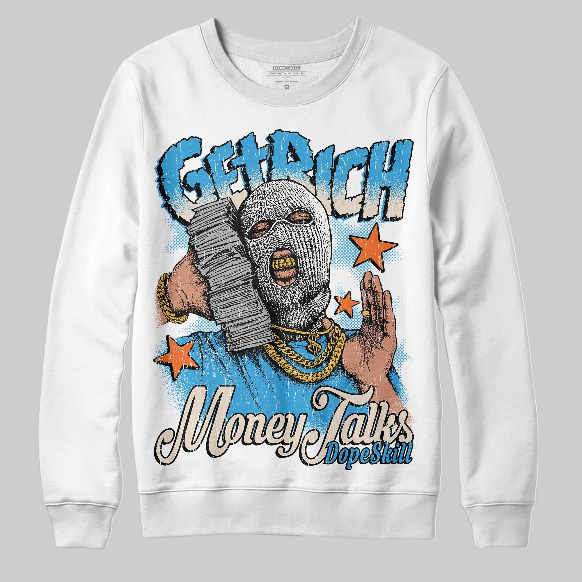 UNC Reimagined 1s superstreetwear Sweatshirt Get Rich Graphic