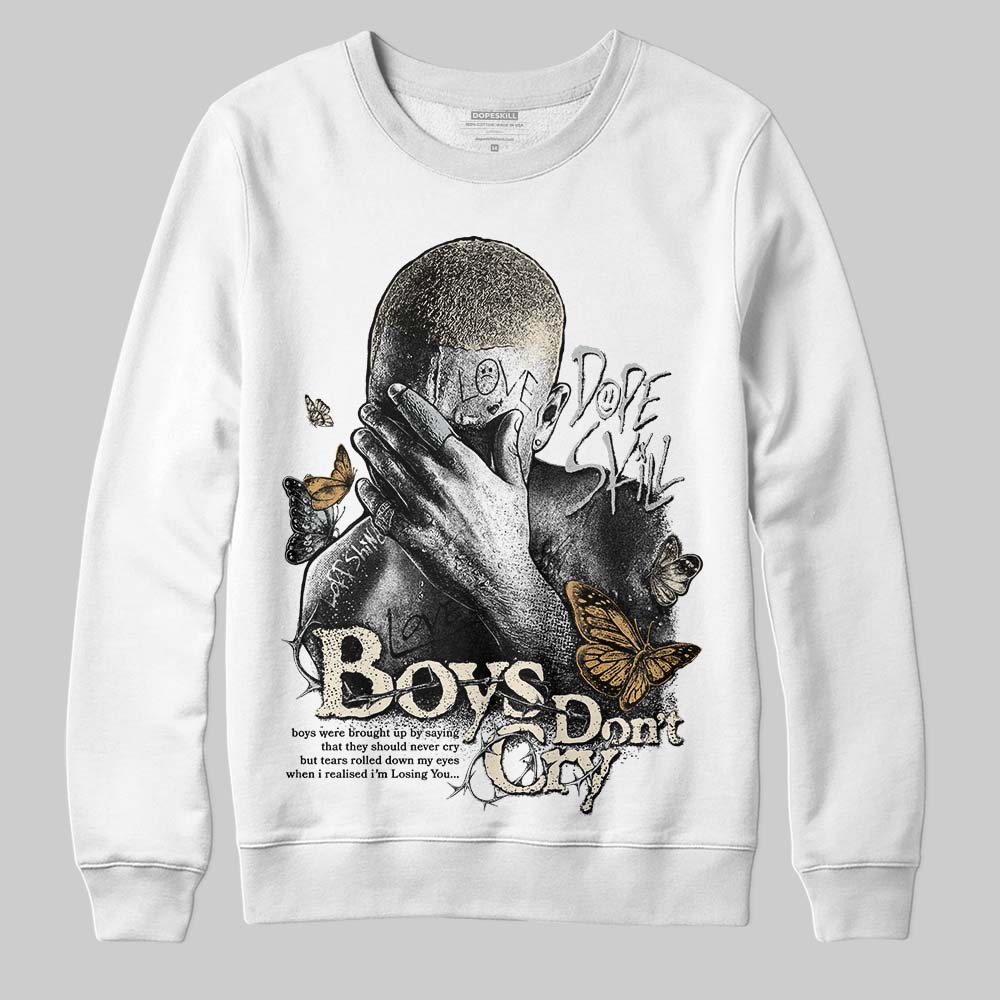 Reverse Metallic 5s superstreetwear Sweatshirt Boys Don't Cry Graphic