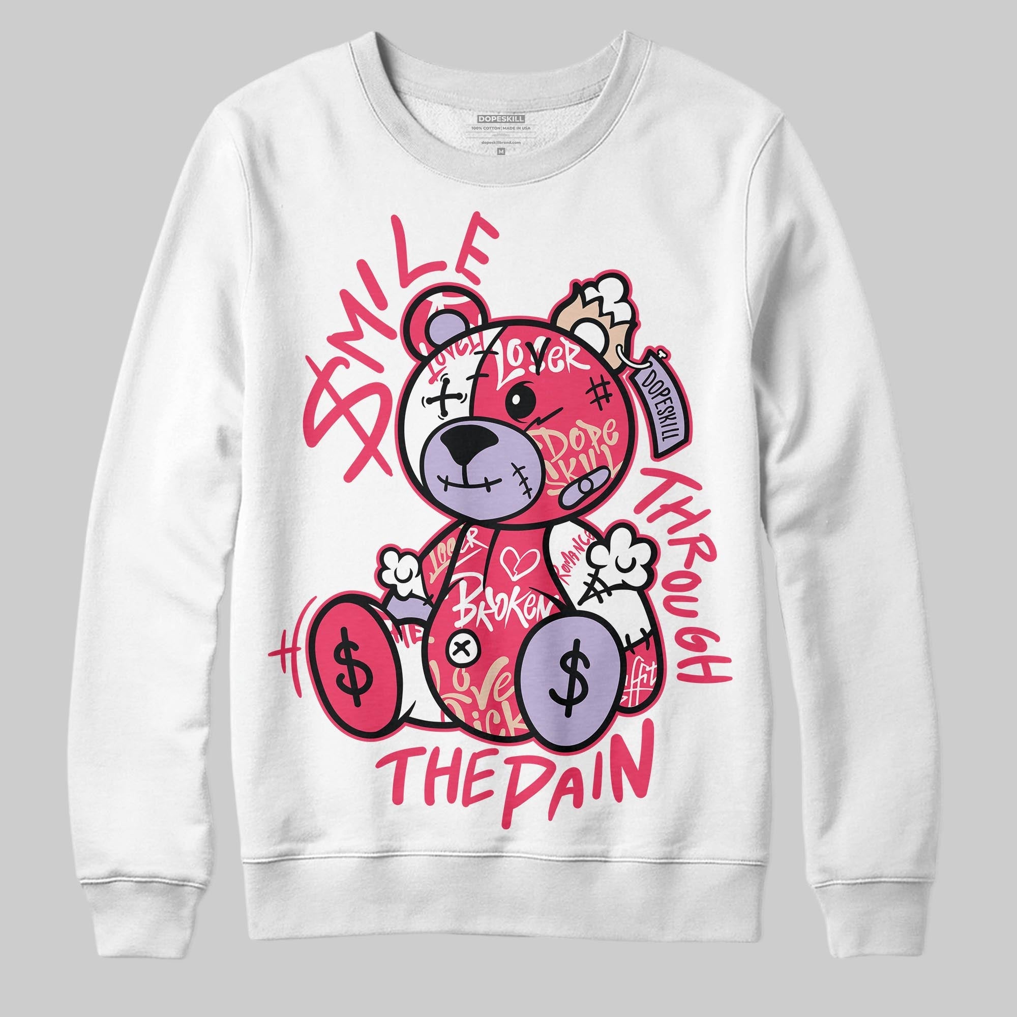 Peanut Butter Jelly 5s superstreetwear Sweatshirt Smile Through The Pain Graphic