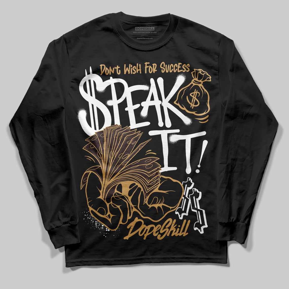 Earth 5s superstreetwear Long Sleeve T-Shirt Speak It Graphic