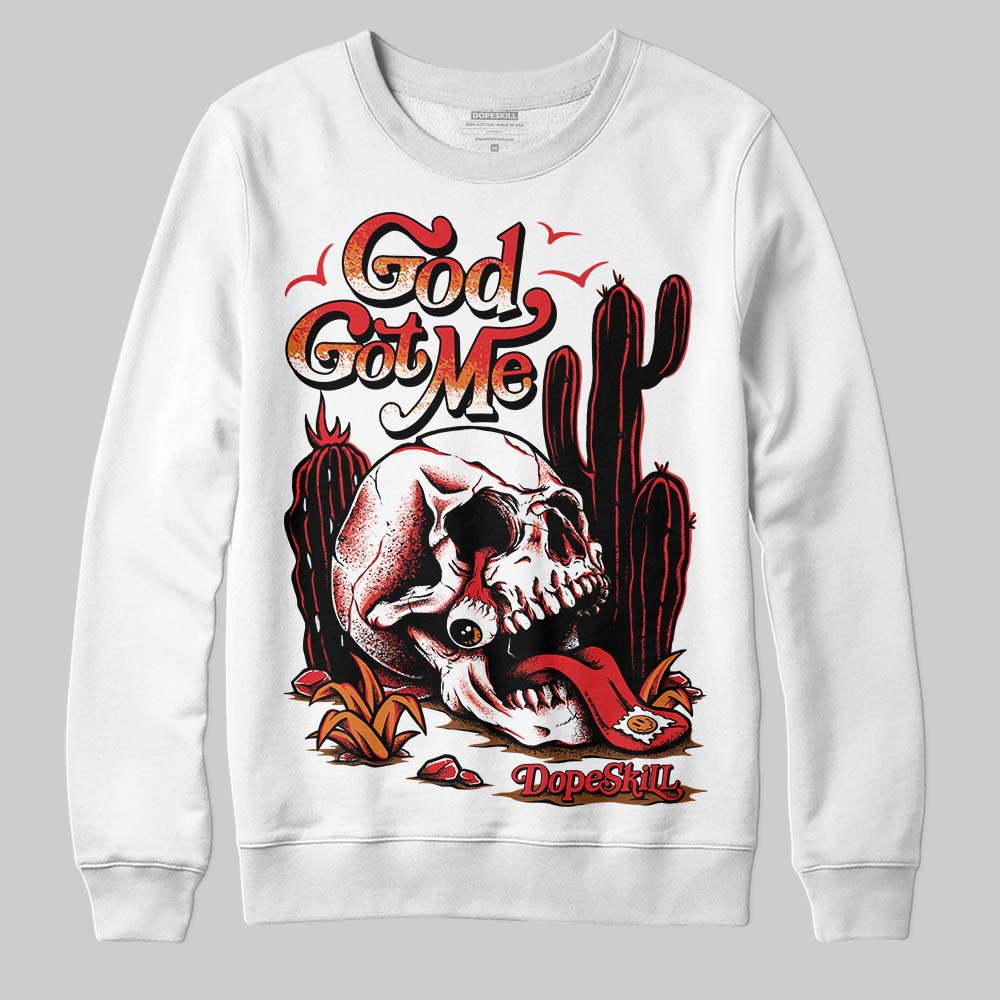 Red Cement 4S superstreetwear Sweatshirt God Got Me Graphic