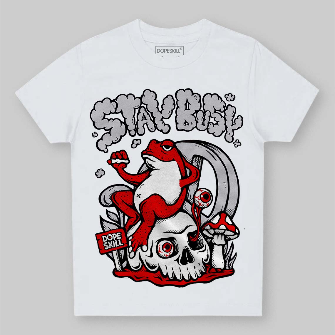Red Cement 4S superstreetwear Toddler Kids T-shirt Stay Busy Graphic