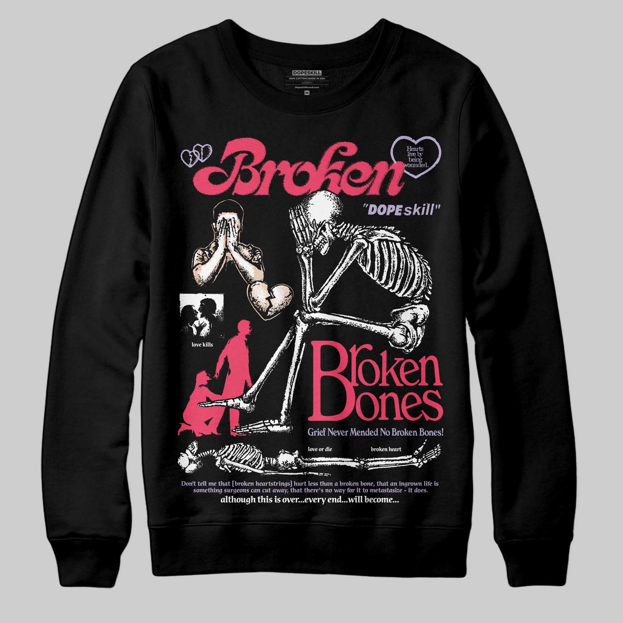 Peanut Butter Jelly 5s superstreetwear Sweatshirt Broken Bones Graphic
