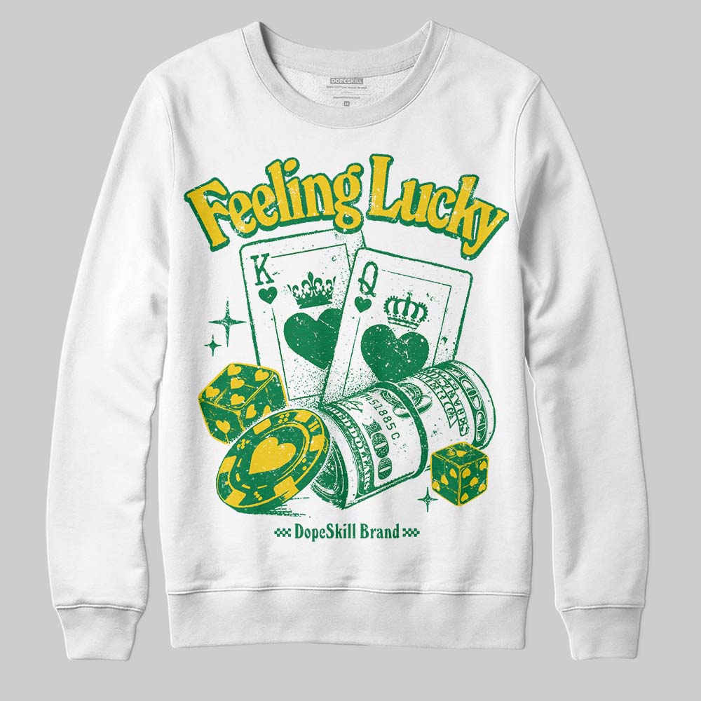Green Collection superstreetwear Sweatshirt Feeling Lucky Graphic