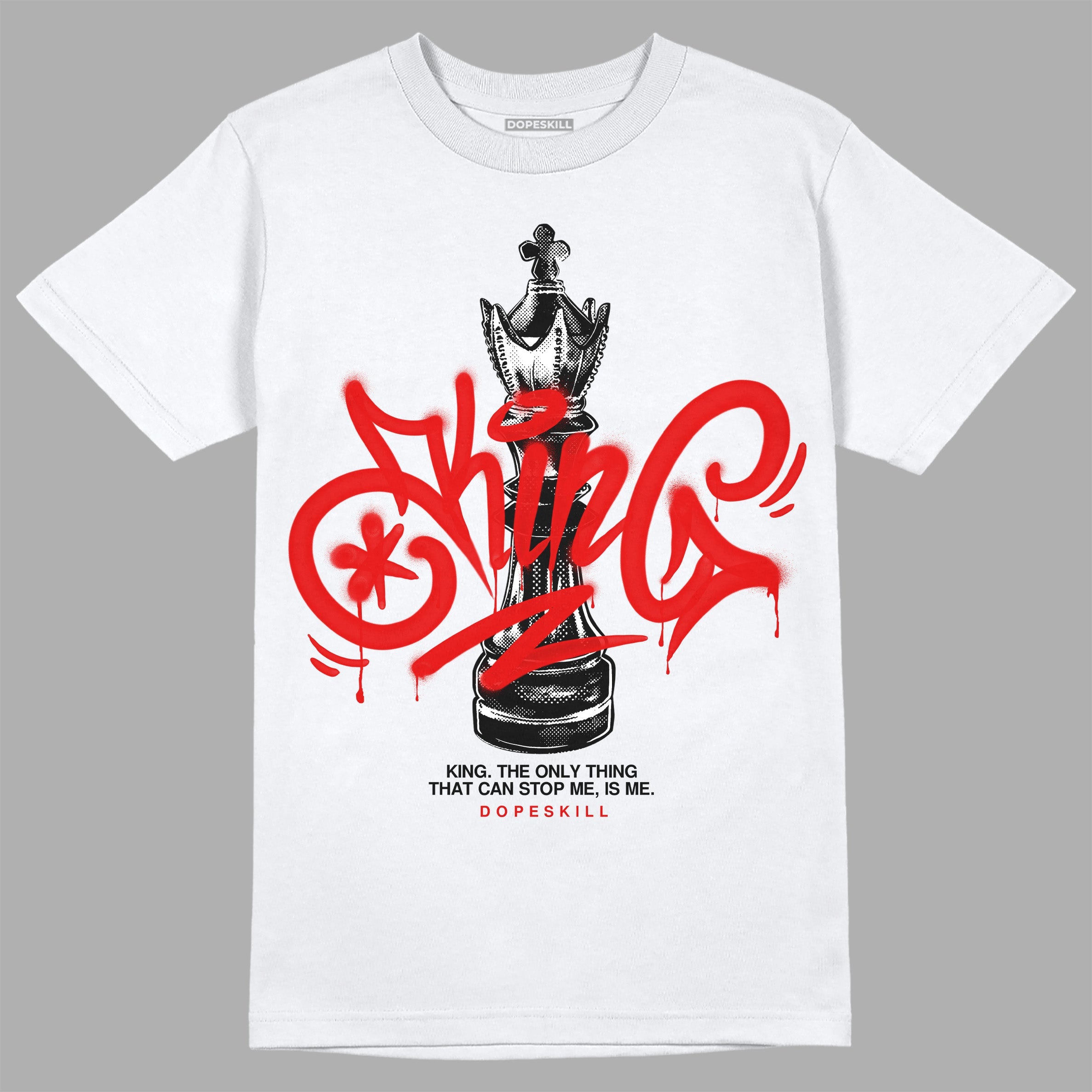 Red Cement 4S superstreetwear T-Shirt King Chess Graphic