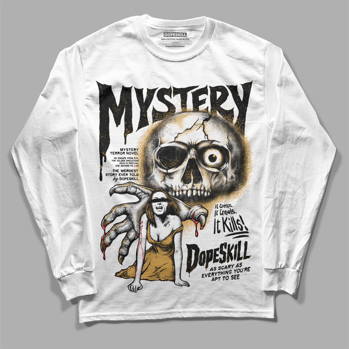 Gratitude 11s superstreetwear Long Sleeve T-Shirt Mystery Ghostly Grasp Graphic