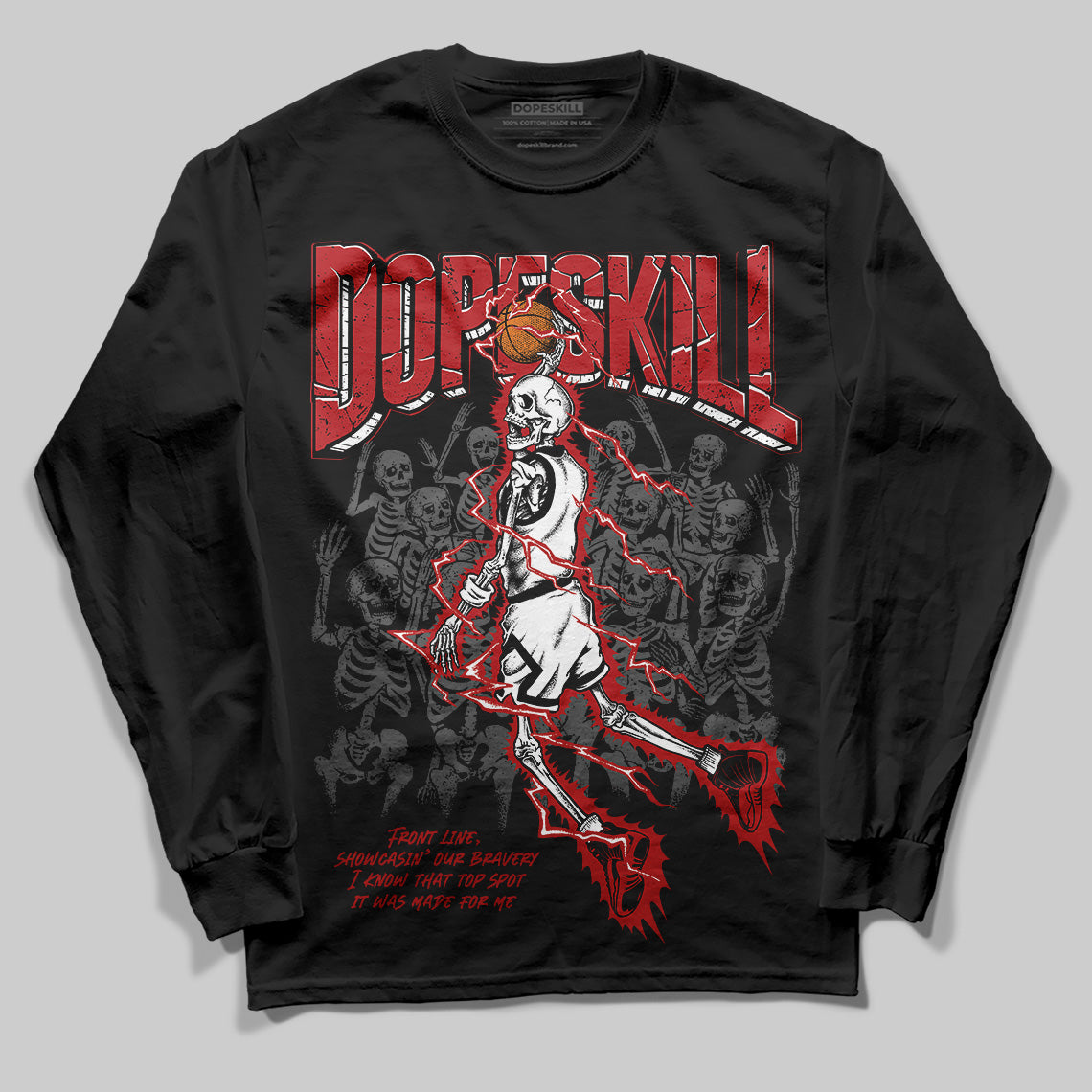 Flu Game 12s superstreetwear Long Sleeve T-Shirt Thunder Dunk Graphic