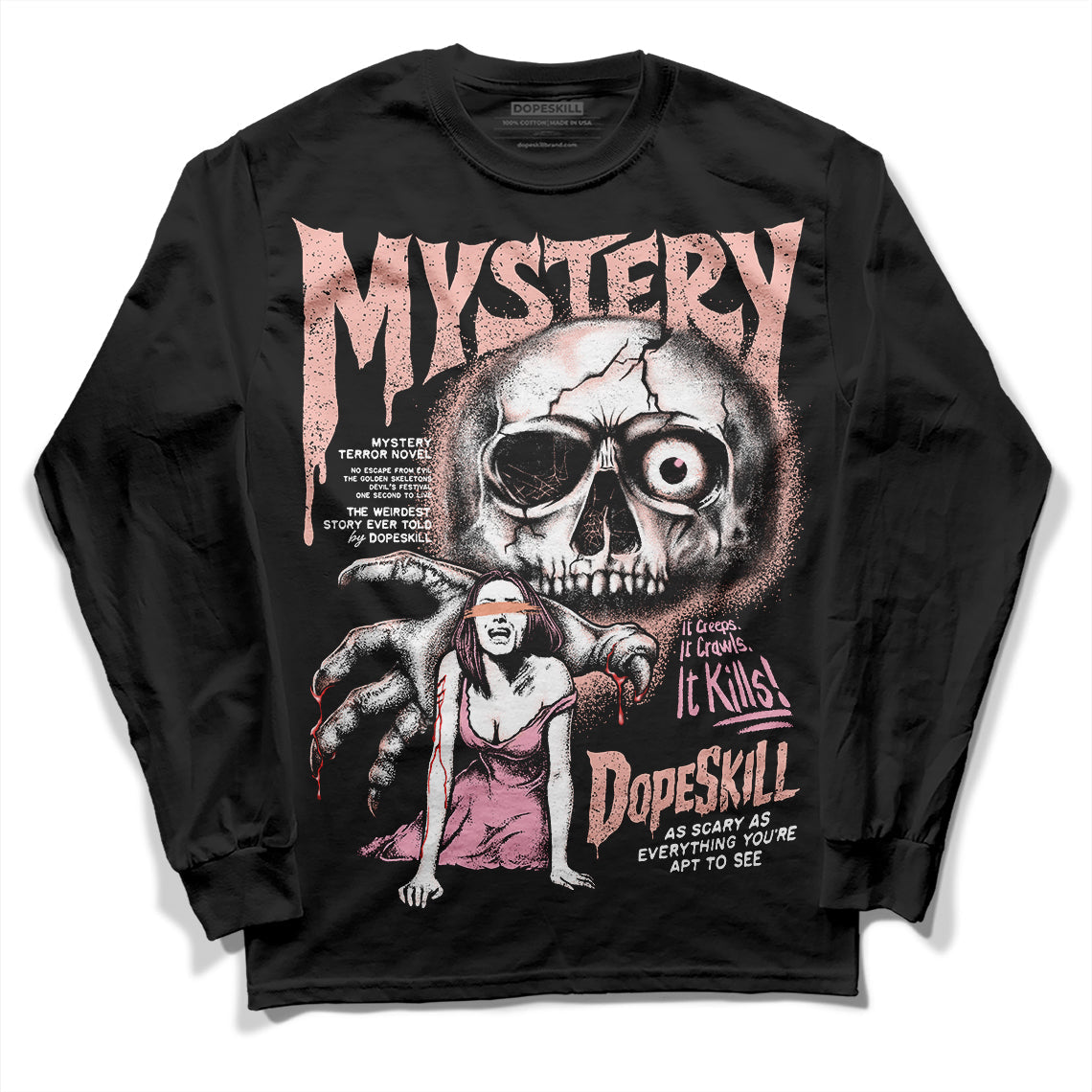 Legend Pink 11s superstreetwear Long Sleeve T-Shirt Mystery Ghostly Grasp Graphic