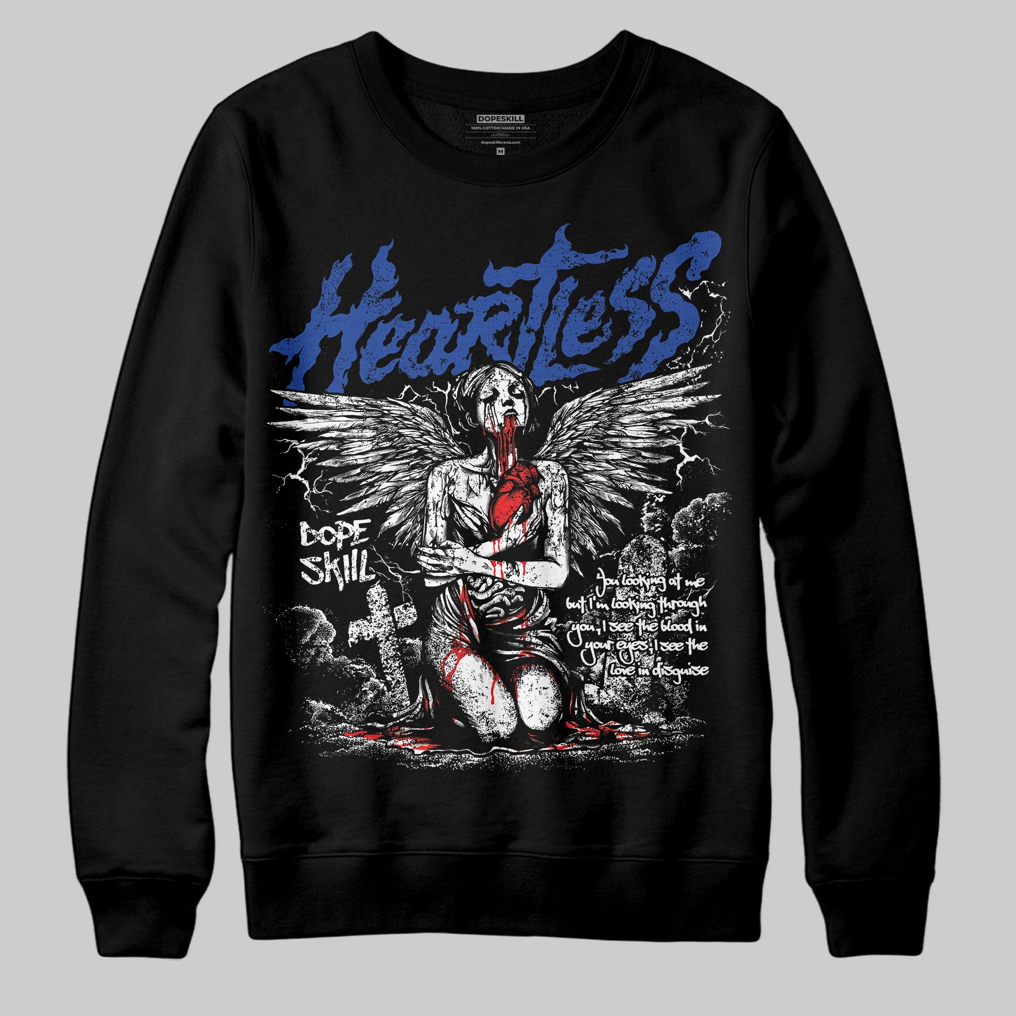 Royal Blue Collection superstreetwear Sweatshirt Heartless Graphic