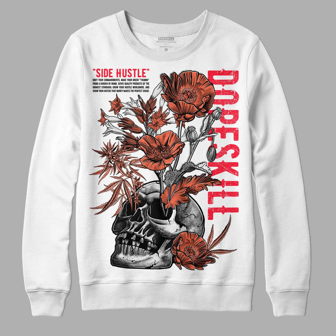 Crimson Bliss 5s superstreetwear Sweatshirt Side Hustle Graphic