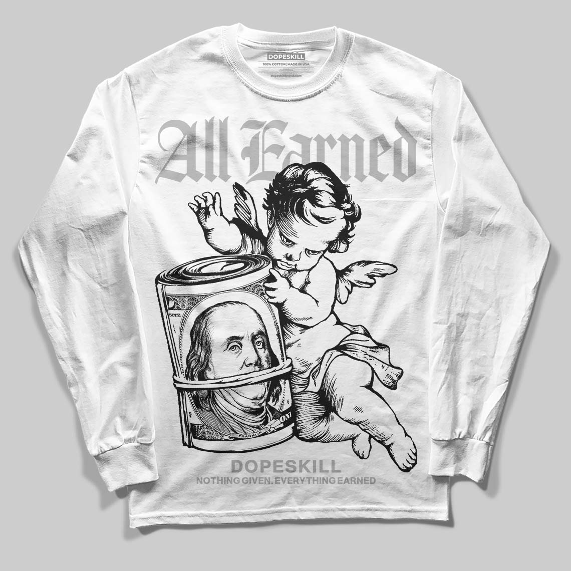 Dunk Panda White Black superstreetwear Long Sleeve T-Shirt All Earned Graphic