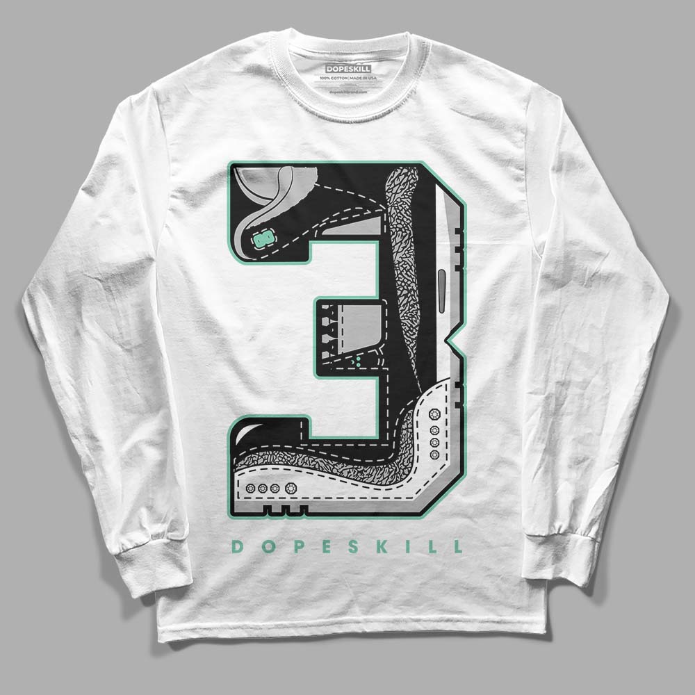 Green Glow 3s superstreetwear Long Sleeve T-Shirt No.3 Graphic