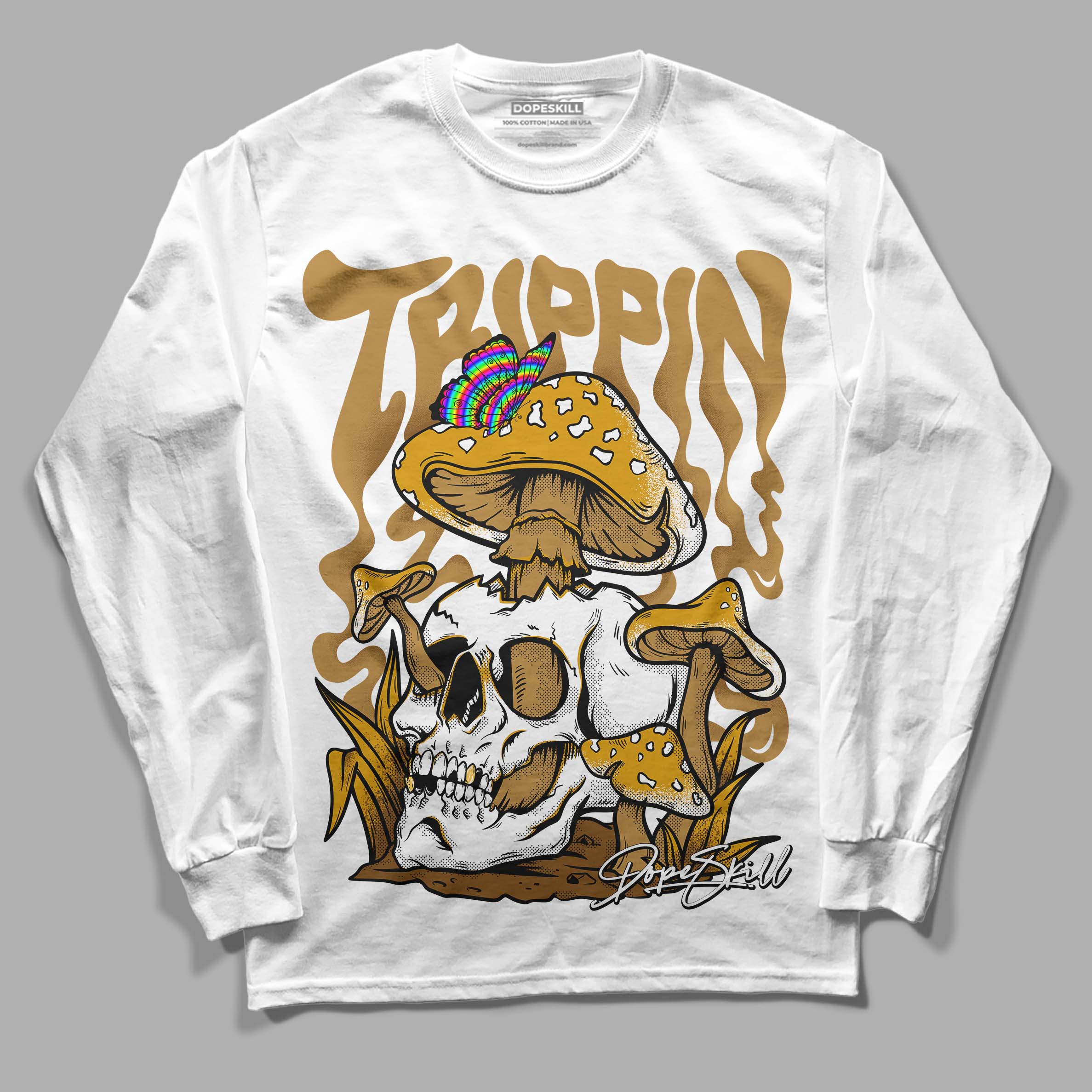 Wheat 13s superstreetwear Long Sleeve T-Shirt Trippin Graphic