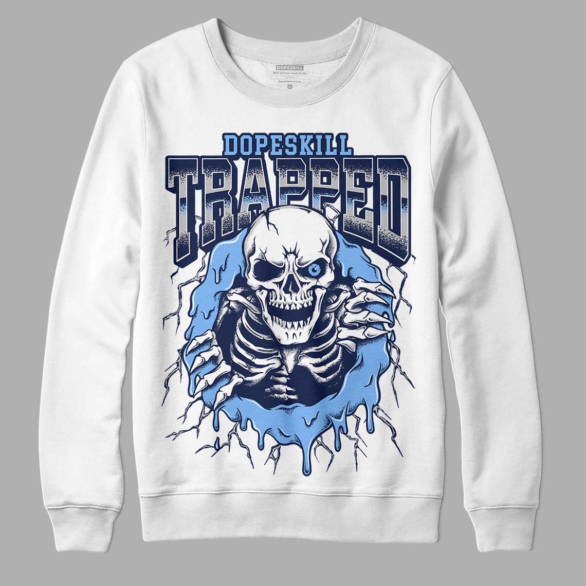 Midnight Navy 5s superstreetwear Sweatshirt Trapped Halloween Graphic