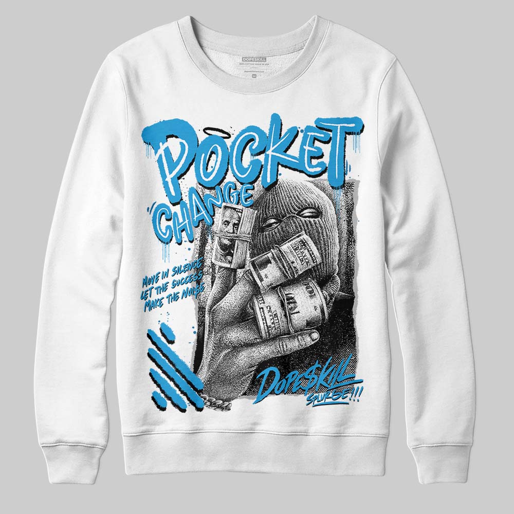 Military Blue 4s superstreetwear Sweatshirt Pocket Change Graphic