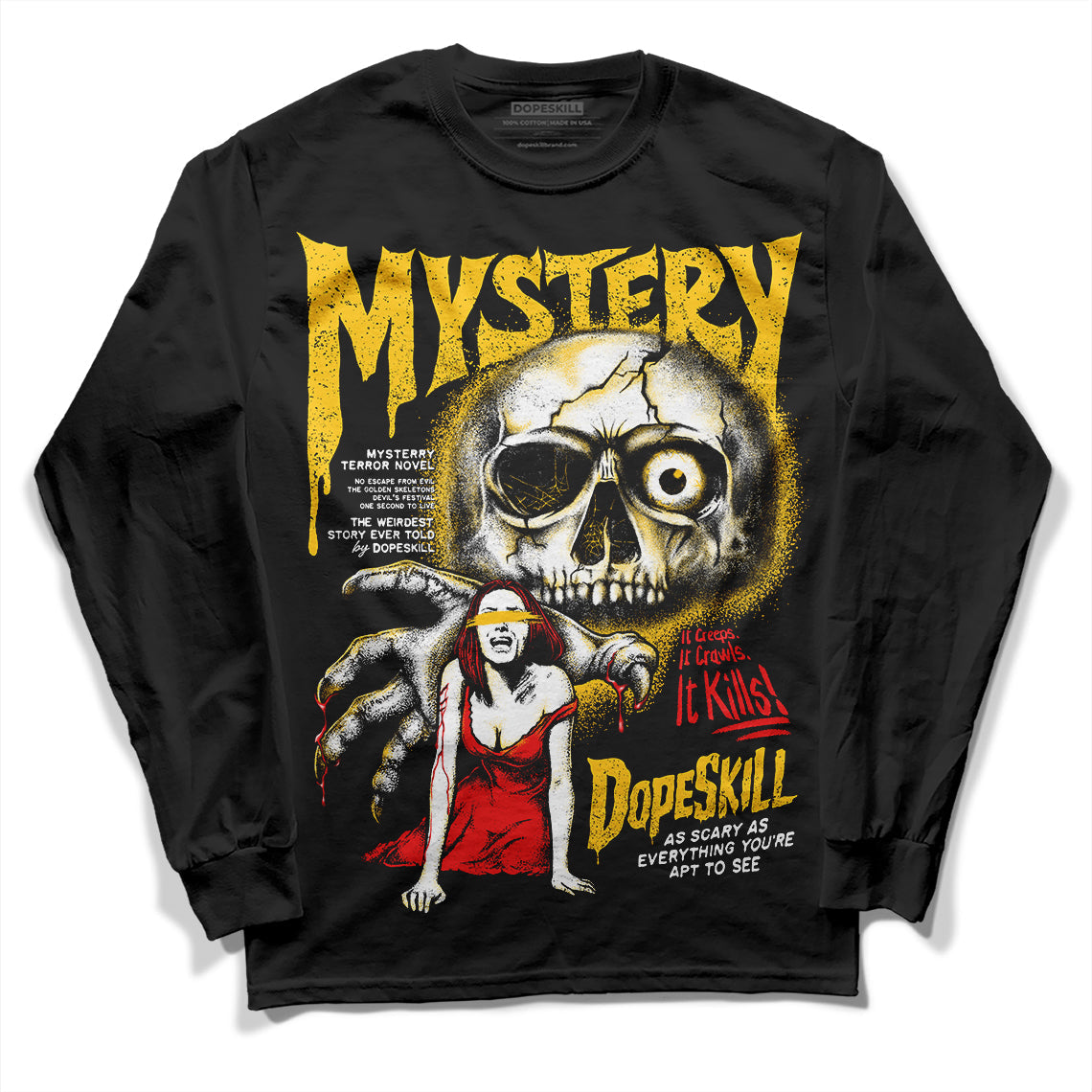 Yellow Collection superstreetwear Long Sleeve T-Shirt Mystery Ghostly Grasp Graphic