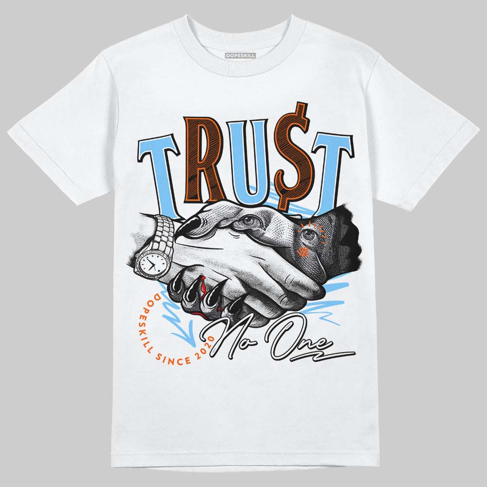 Dunk Low Futura University Blue superstreetwear T-Shirt Trust No One Graphic