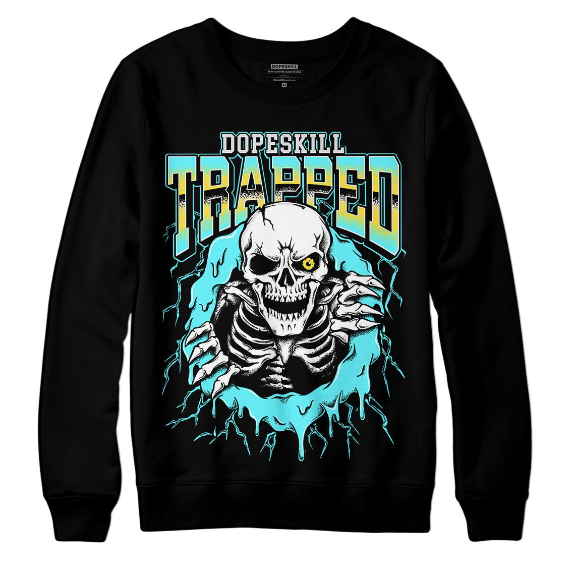Aqua 5s superstreetwear Sweatshirt Trapped Halloween Graphic