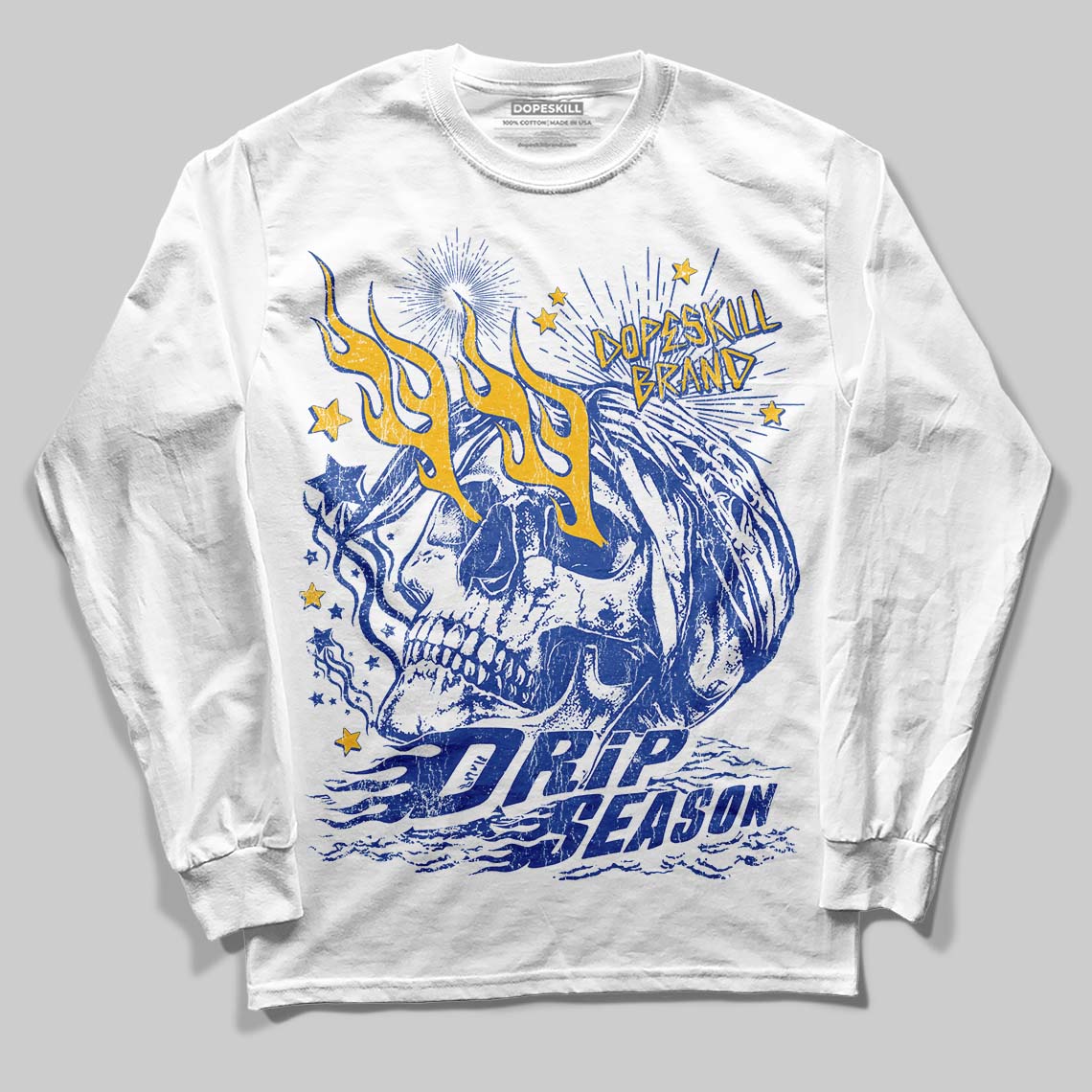 Royal Blue Collection superstreetwear Long Sleeve T-Shirt Drip Season Graphic